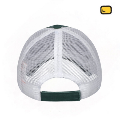 Gorra Cartoon Network The Powerpuff Girls Mojo-Jojo Verde/Blanca Tipo Trucker Deslavada