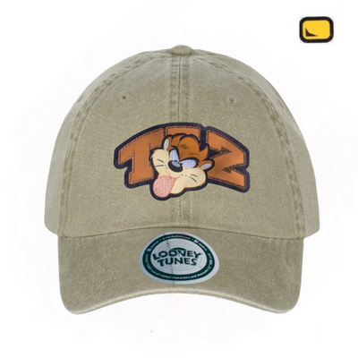 Gorra Looney Tunes Taz Beige Tipo Deslavada