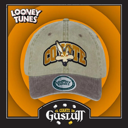 Gorra Looney Tunes “Wile E. Coyote” Beige-Café Vintage