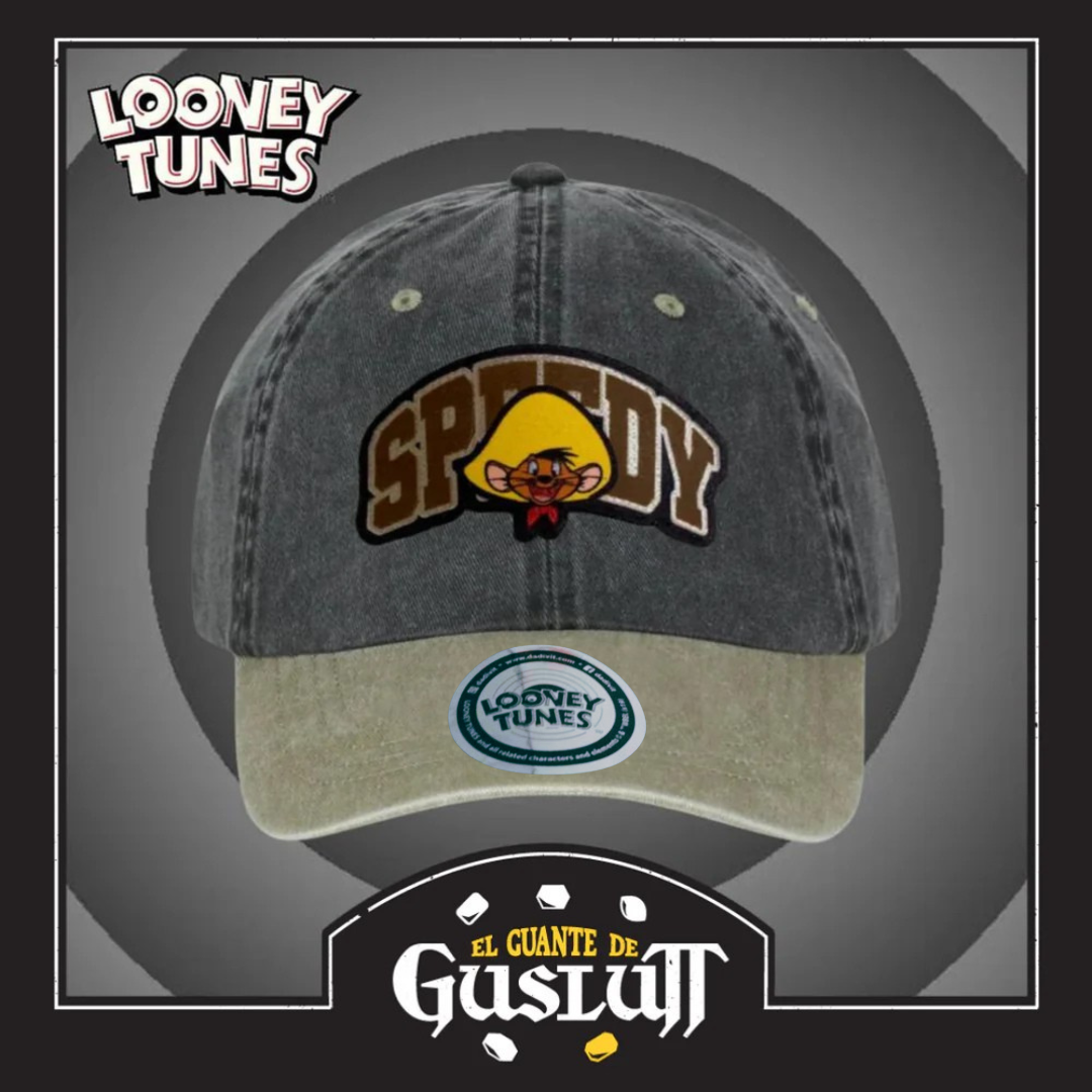 Gorra Looney Tunes “Speedy Gonzales” Gris-Beige Vintage