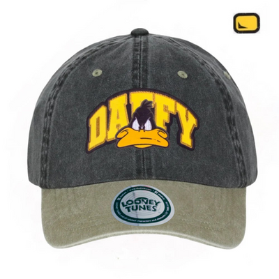 Gorra Looney Tunes Daffy Duck Gris/Beige Tipo Deslavada