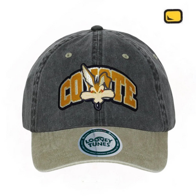 Gorra Looney Tunes Wile E. Coyote Gris/Beige Tipo Deslavada