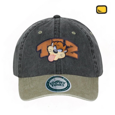 Gorra Looney Tunes Taz Gris/Beige Tipo Deslavada