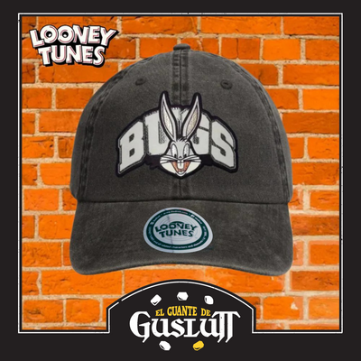 Gorra Looney Tunes Bugs Bunny Gris Tipo Deslavada