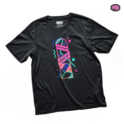 Playera Back to the Future Hoverboard Negra