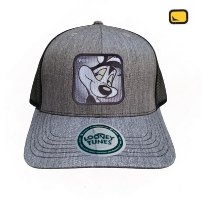Gorra Looney Tunes Pepe Le Pew Gris/Negra Tipo Trucker Premium