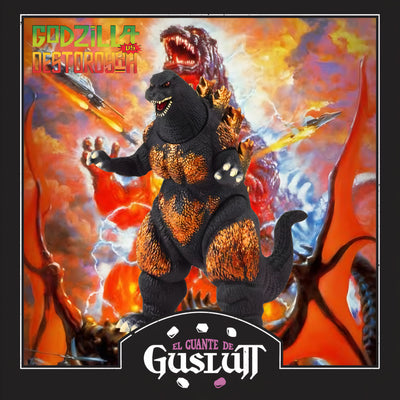Figura de Vinilo Suave Bandai Namco Godzilla Movie Monster Series Burning Godzilla Escala 1/10