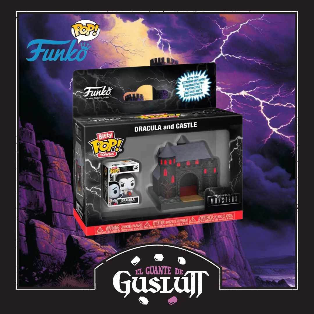 Set de Mini Figuras Funko Bitty Pop Universal Monsters Dracula and Castle