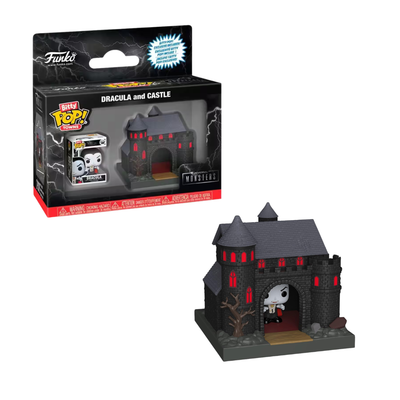 Set de Mini Figuras Funko Bitty Pop Universal Monsters Dracula and Castle