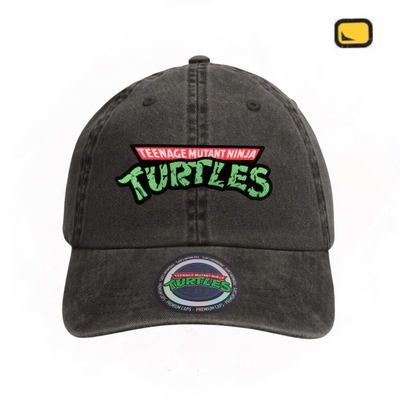 Gorra Nickelodeon Tortugas Ninja Logo Clásico Gris Tipo Deslavada