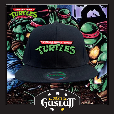 Gorra Nickelodeon Tortugas Ninja Logo Clásico Snapback Negra