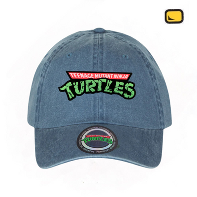 Gorra Nickelodeon Tortugas Ninja Logo Clásico Azul Tipo Deslavada