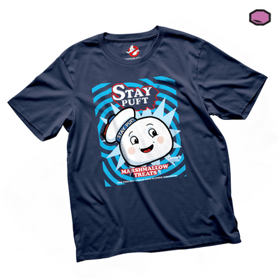 Playera Ghostbusters Mr. Stay Puft Commercial Azul Marino