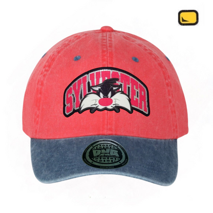 Gorra Looney Tunes “Sylvester Cat” Roja-Azul Vintage