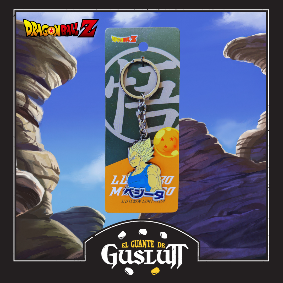 Llavero Dragon Ball Z Super Saiyan Vegeta Metálico Edición Limitada