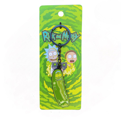 Llavero Rick and Morty Pickle Rick Metálico Edición Limitada