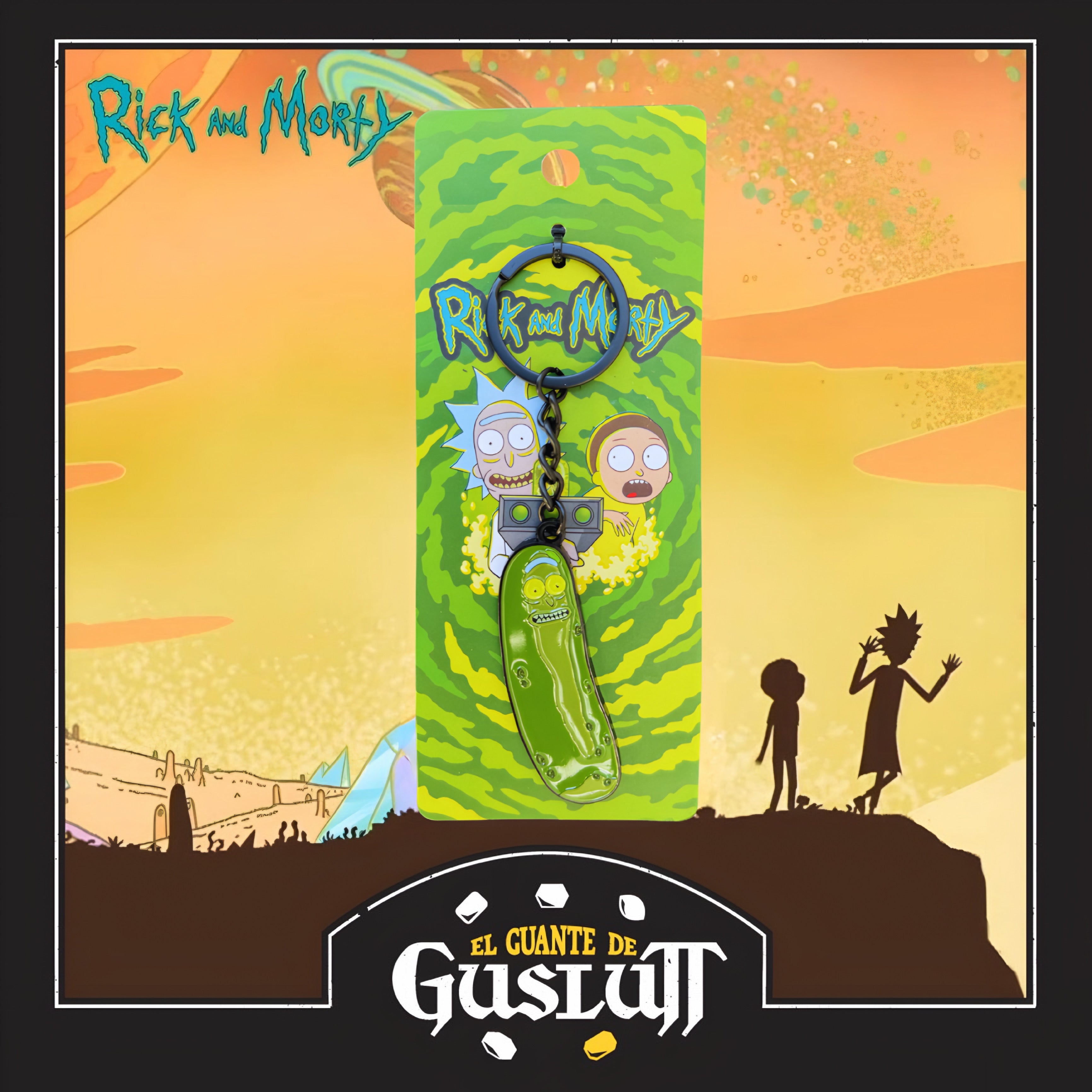 Llavero Rick and Morty Pickle Rick Metálico Edición Limitada