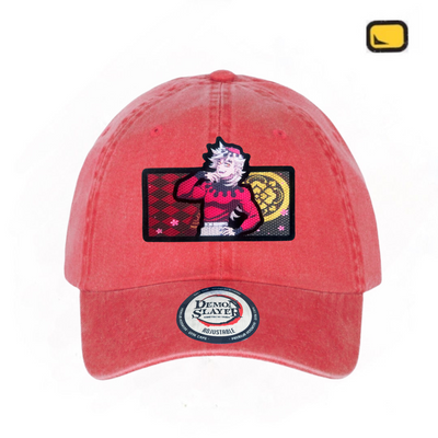 Gorra Demon Slayer: Kimetsu No Yaiba Luna Superior #2 Dōma Roja Tipo Deslavada