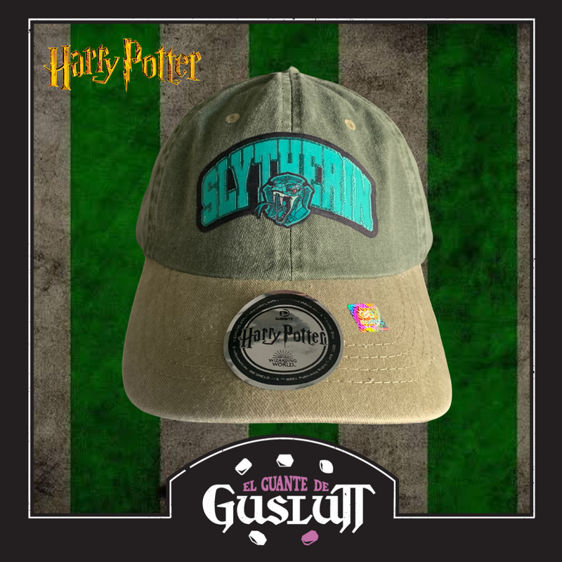 Gorra Harry Potter Slytherin Verde-Beige Vintage