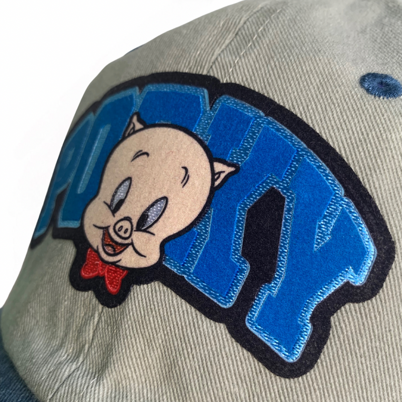 Gorra Looney Tunes Porky Beige-Azul Vintage
