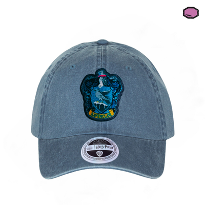 Gorra Harry Potter Emblema Ravenclaw Azul Tipo Deslavada
