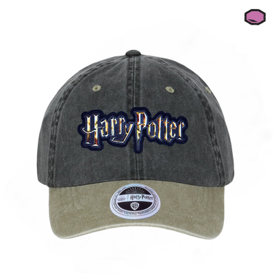 Gorra Harry Potter HP Logo Gris/Beige Vintage