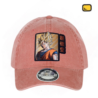 Gorra Dragon Ball Z Super Saiyan Goku Naranja Tipo Deslavada