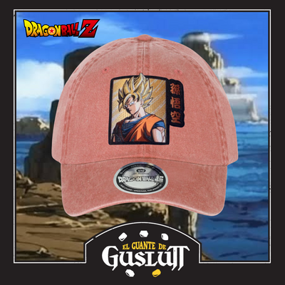 Gorra Dragon Ball Z Super Saiyan Goku Naranja Tipo Deslavada