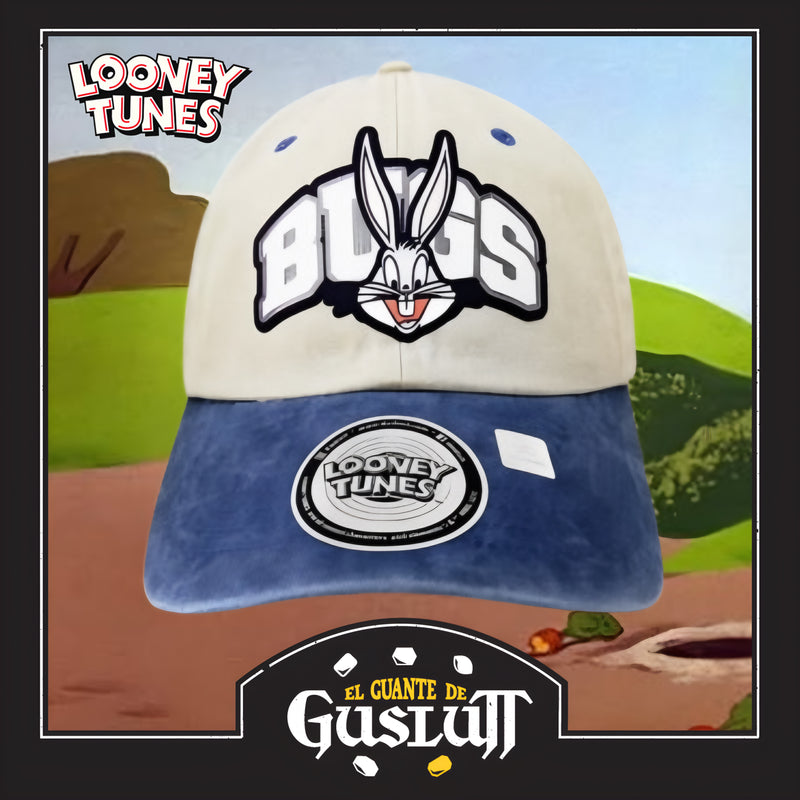 Gorra Looney Tunes Bugs Bunny Beige-Azul Vintage