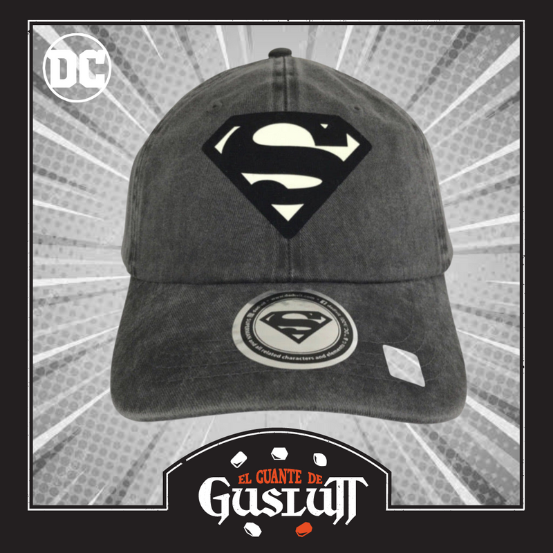 Gorra Superman Glow in the Dark Gris Vintage