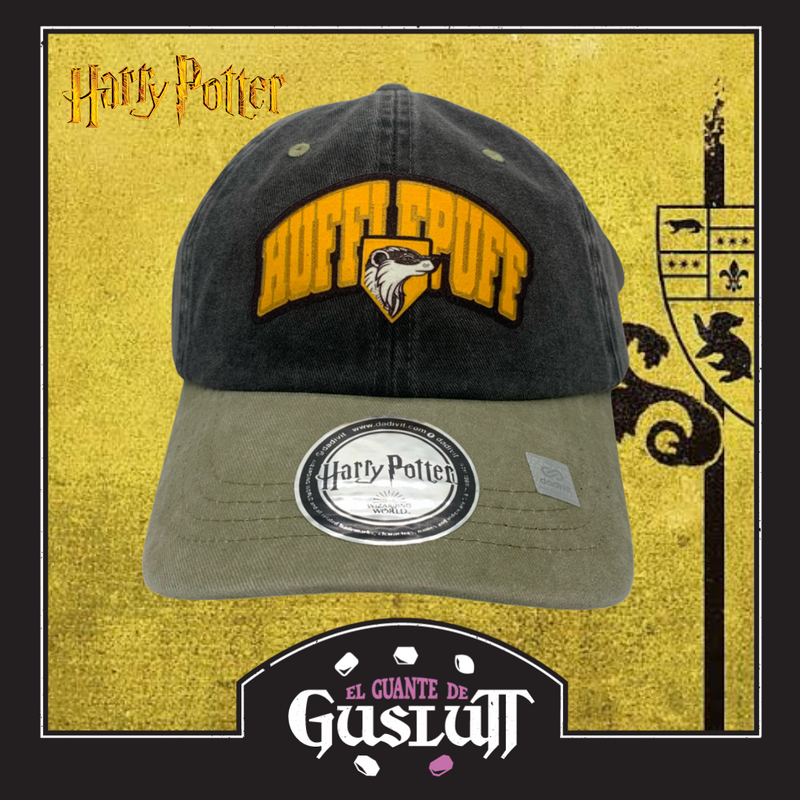 Gorra Harry Potter Hufflepuff Negro-Beige Vintage