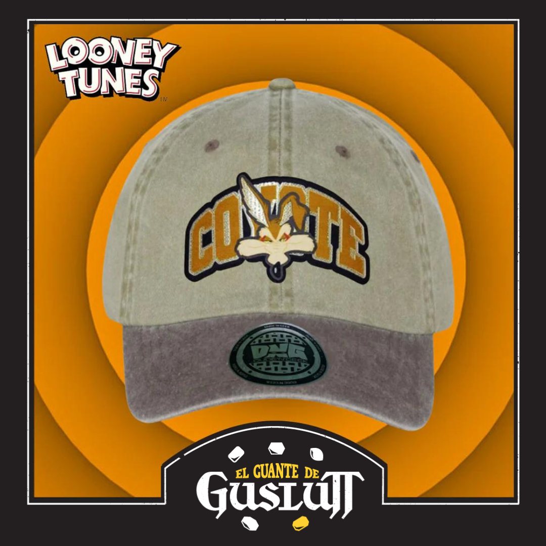 Gorra Looney Tunes “Wile E. Coyote” Beige-Café Vintage
