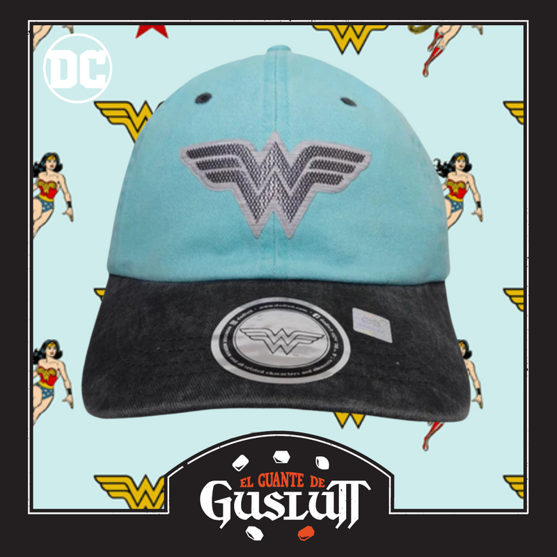 Gorra Wonder Woman Menta-Gris Vintage