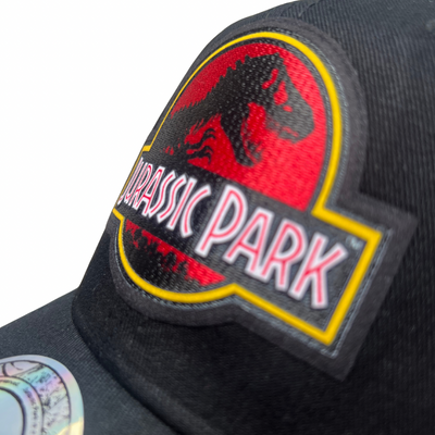 Gorra Jurassic Park Logo Clásico Rojo Negra