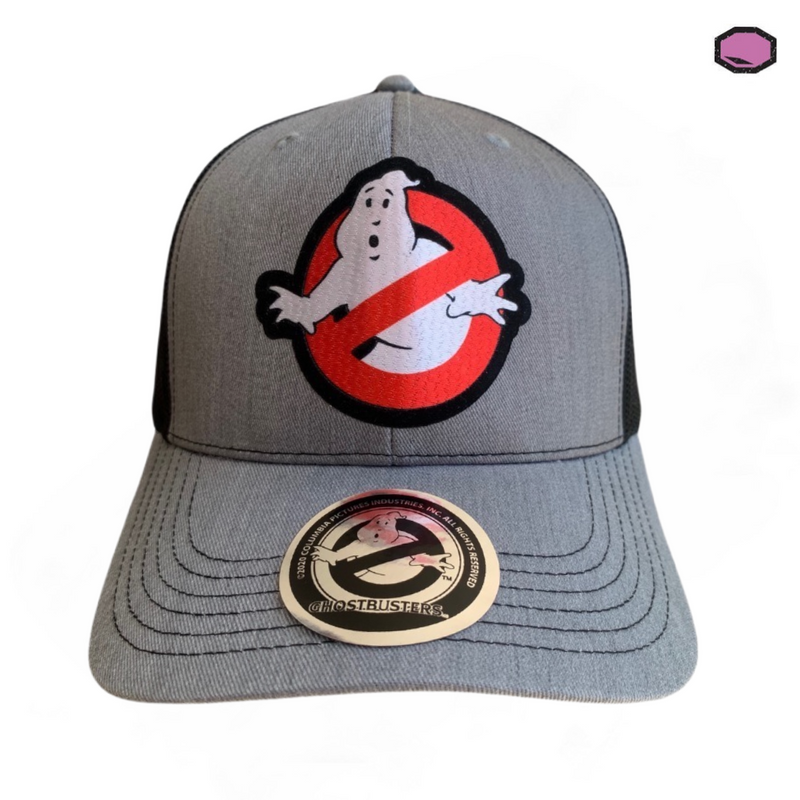 Gorra Ghostbusters Logo Gris-Negra Trucker