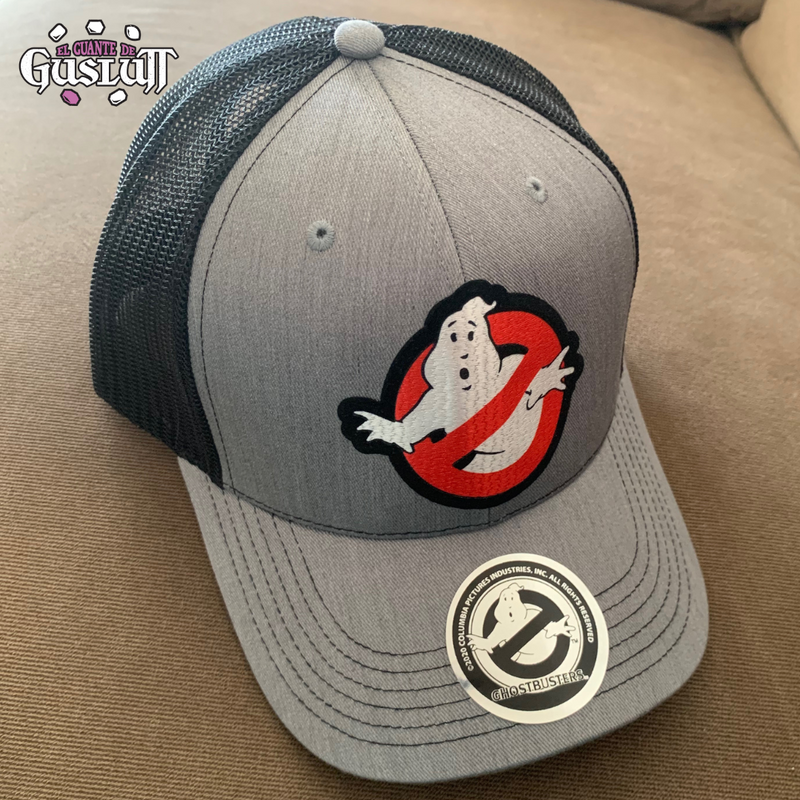 Gorra Ghostbusters Logo Gris-Negra Trucker