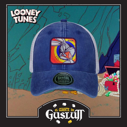 Gorra Looney Tunes “Bugs Bunny Patch” Azul Royal-Blanca Trucker