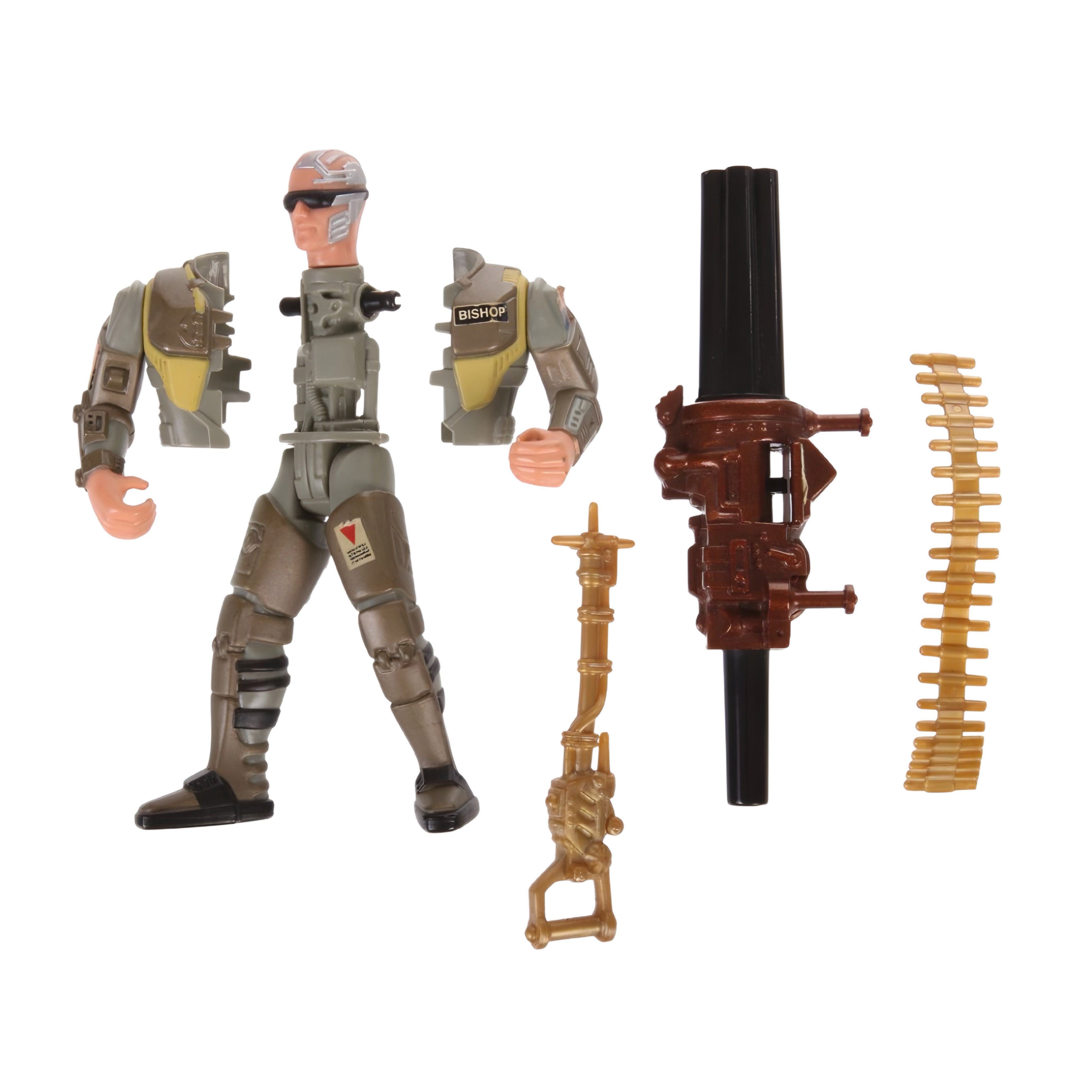 Figura Retro Kenner Aliens Space Marine Android Bishop con acción de ataque