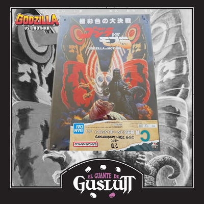 Póster Oficial Godzilla vs Mothra (1992) Ichiban Kuji C Prize — Edición Japonesa 70 Aniversario