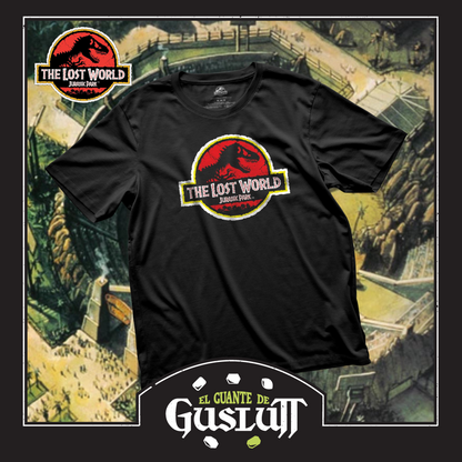 Playera The Lost World: Jurassic Park “Red Classic Logo” Negra