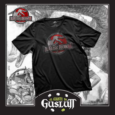 Playera Jurassic Park III Logo Negra