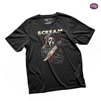 Playera Scream Ghostface Negra