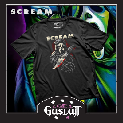 Playera Scream Ghostface Negra