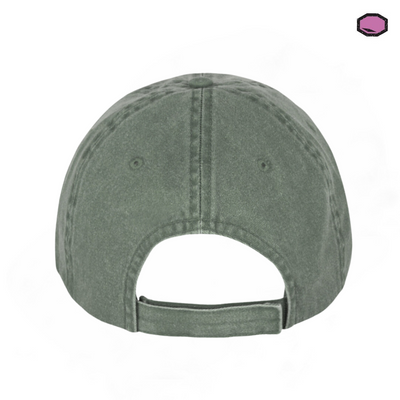 Gorra Stranger Things Emblema Preparatoria Hawkins Verde Tipo Deslavada