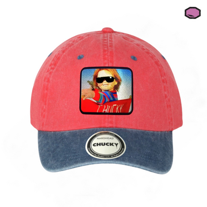 Gorra Chucky “Director” Roja-Azul Vintage