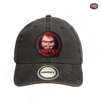 Gorra Chucky Wanna Play? Gris Tipo Deslavada