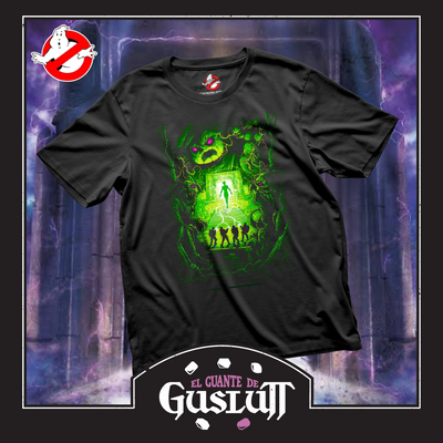 Playera Ghostbusters vs Gozer Negra