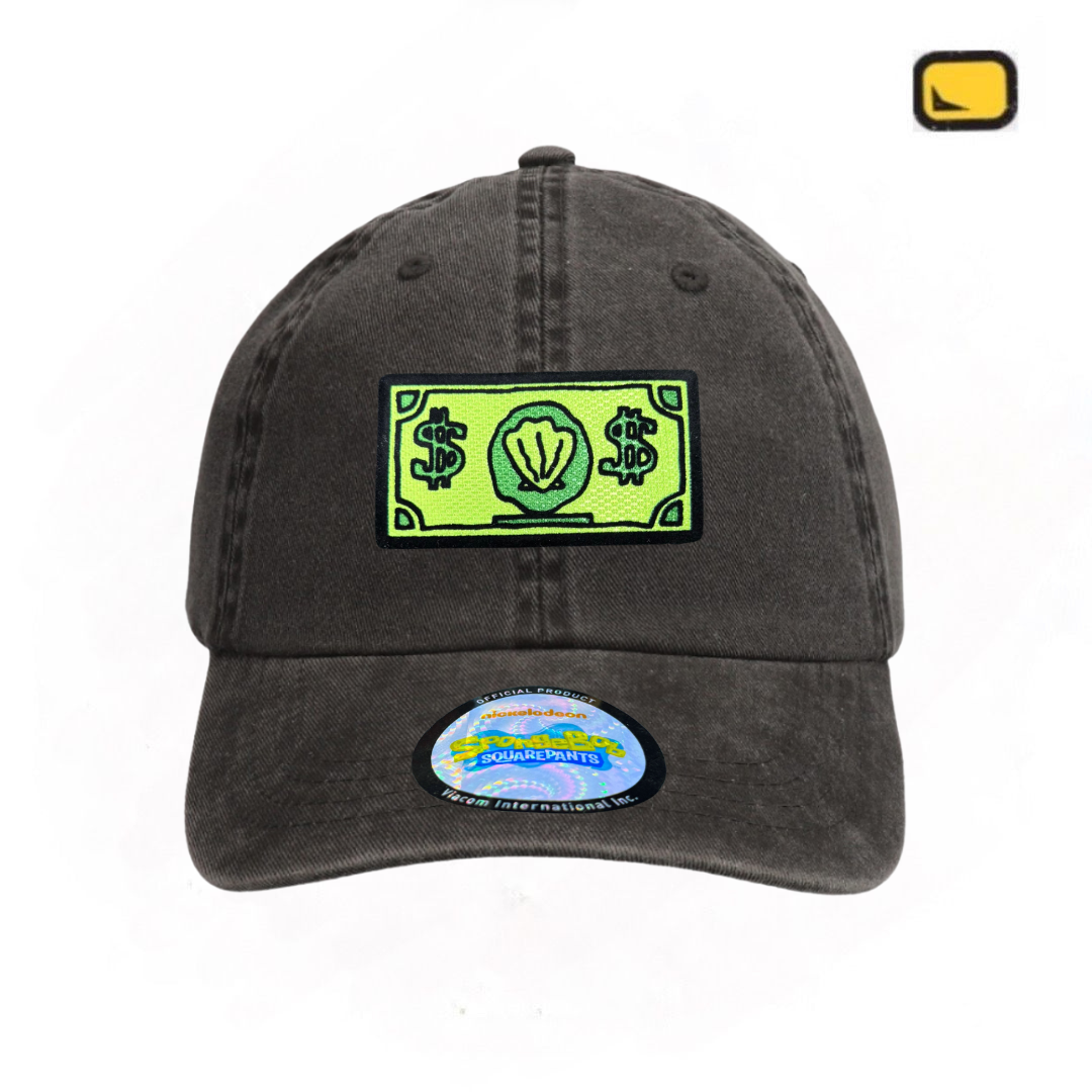 Gorra Nickelodeon Dólar Don Cangrejo Gris Tipo Deslavada