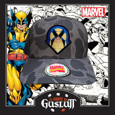Gorra Marvel Wolverine Camo Tipo Trucker Premium
