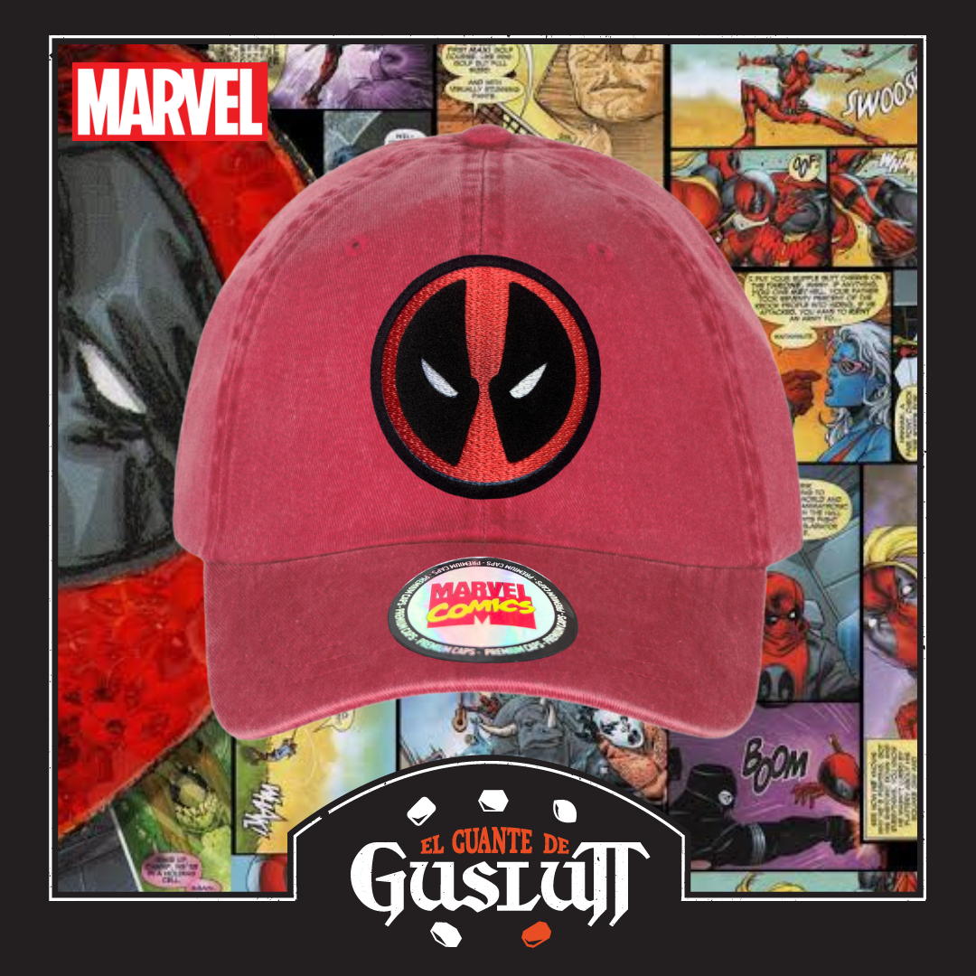 Gorra Marvel “Deadpool” Roja Vintage
